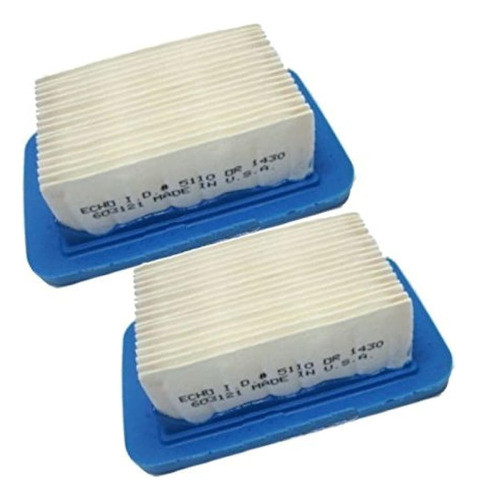 Juego De 2 Filtros De Aire Para Soplador De Hojas Echo Oem A 0