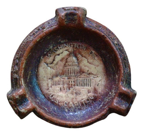 Cenicero Antiguo Capitolio Washington Dc Años 40s 0