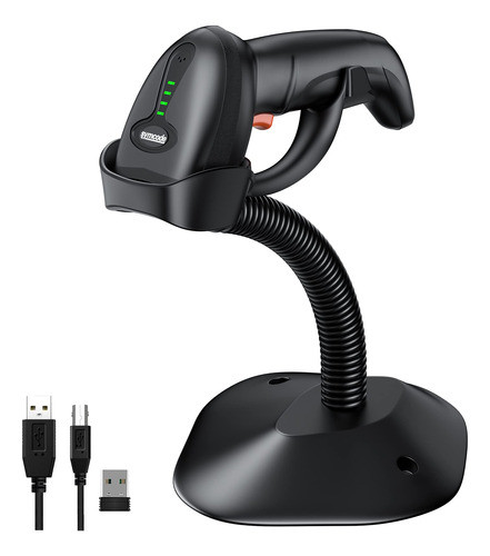 2,4 G Inalámbrico Láser Scan Barcode Scanner Lector Pos Etiq 0
