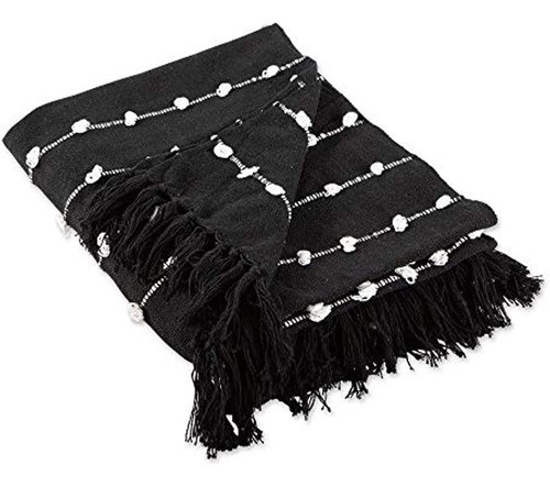 Colección De Mantas Dii Woven Loop, 50x60, Negro 0