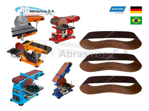 5 Banda Lija Granos 80 A 600 Lijadora Einhell Gamma Lusqtoff 0