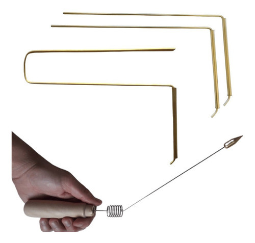 Set Radiestesia Aurameter+varillas Duales+varilla Replegada 0