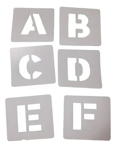 Stencil Abecedario 10 Cms Cada Letra 0
