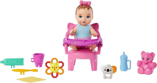 Boneca Barbie E Acessórios, Conjunto De Brinquedos First Too 0