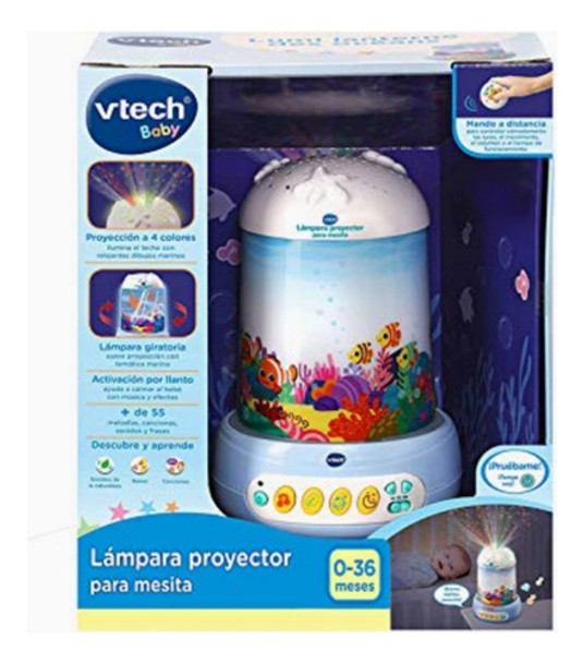 Vtech Baby Lámpara Proyector Para Mesita Diseño Naturaleza 0