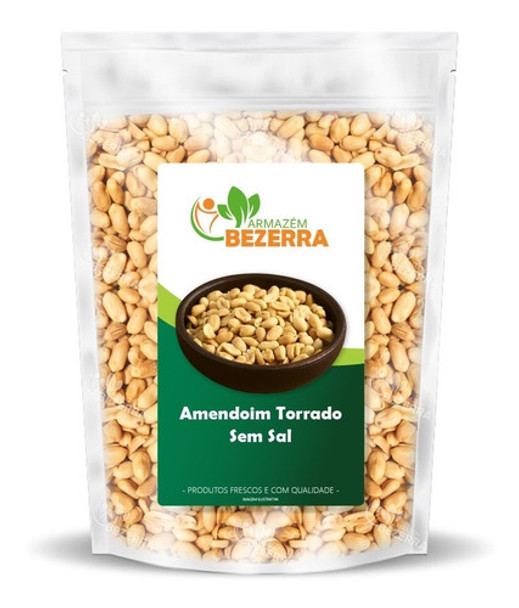 Amendoim Torrado Sem Sal Sem Pele Crocante - 10kg 0