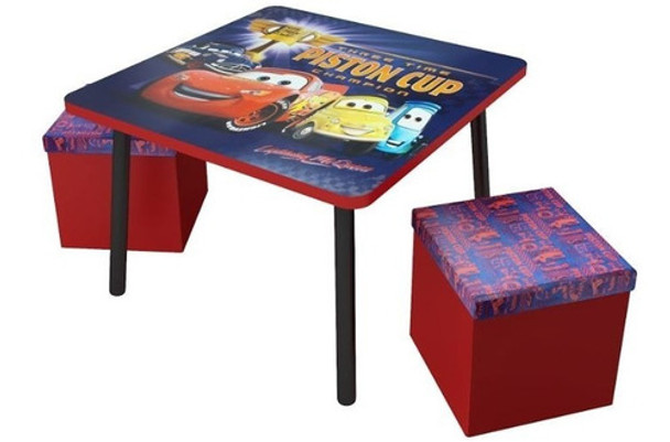 Mueble Infantil - Mesa + 2 Puff Cars 0