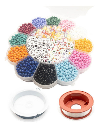 Kit Missanga Colar Choker 2900un Bijuteria Pulseira Colar 0