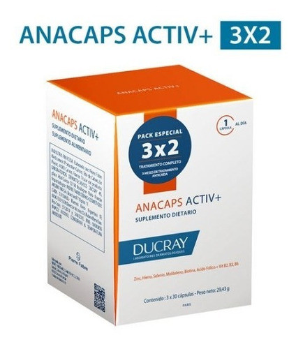 Ducray Pack 3x2 Anacaps Activ+ Promo 0