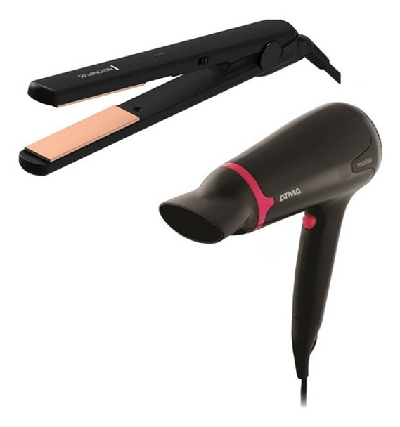 Combo Secador De Cabello Atma + Planchita De Pelo Remington 0 Combo Secador De Cabello Atma + Planchita De Pelo Remington 0