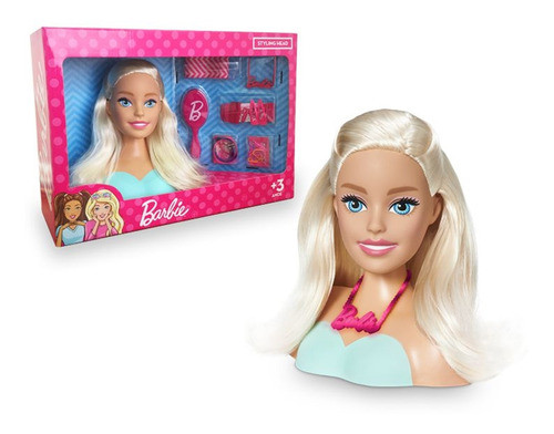 Barbie Styling Head Busto Para Pentear Com 21 Acessórios 0