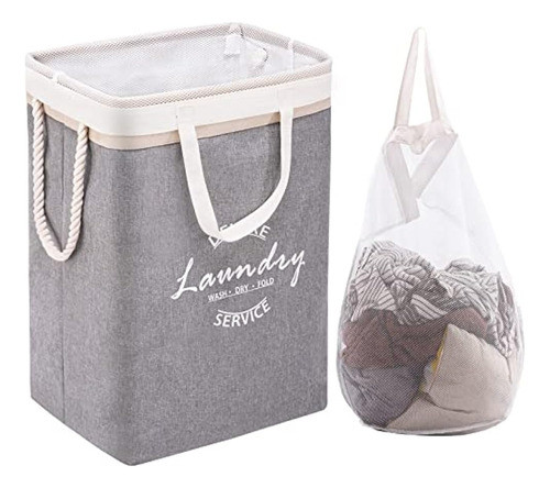 Techmilly 72l Cesto De Ropa Grande Con Bolsa Extraíble, Cest 0