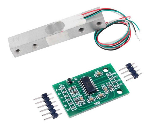 Celda De Carga 20kg Con Amplificador Hx711 Sensor De Peso 0
