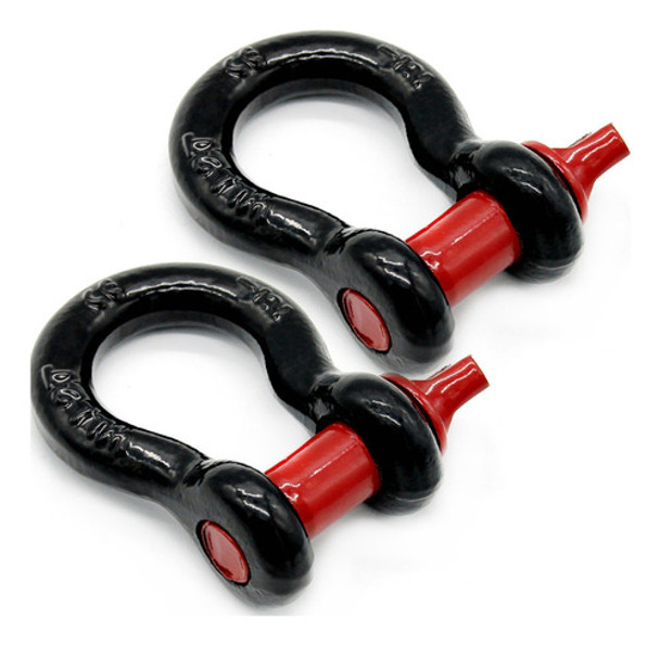 Tow Shackle Towing Shackle Vehicle Ring 2 Bow D Shackle Pack 0