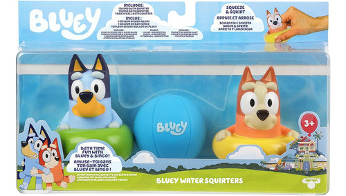 Bluey Set Figuras Lanza Agua P/baño Jugueteria El Pehuen 0
