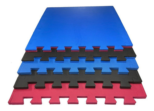 Kit 3 Tatame Encaixar Eva Borracha Multiuso 1x1 30mm 0