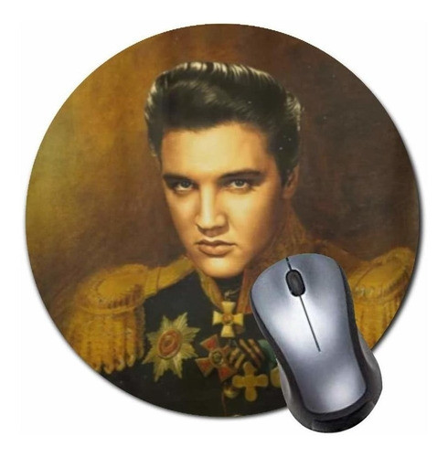 Alfombrilla De Ratón Elvis Presleycustomized Redonda, Ant 0