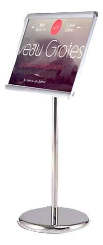 Pedestal Ajustable Poster Stand Rápido Abierto Marco De Alum 0