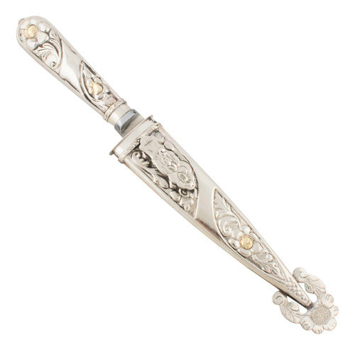 Cuchillo Criollo De Alpaca Labrada 18cm Acero Inox 0