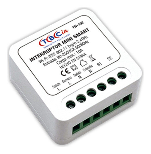Interruptor Wifi Smart Mini Inteligente 10a Domotica Tbcin 0