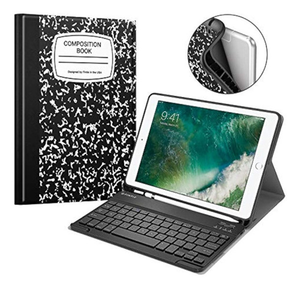 Fintie Funda Para iPad 97 Y 2018 Con Soporte Para Lápices In 0