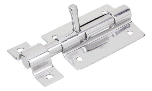 Tarjeta Trinco Ferrolho P/ Porta Fio Redondo 2pol 50mm Inox 0