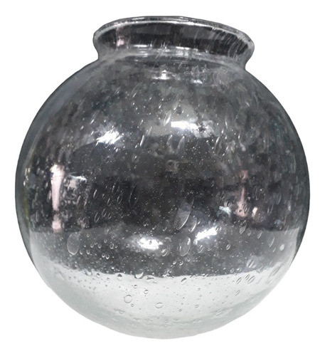 Repuesto Aplique Globo De Vidrio Burbujas 10 X 18 Con Cuello 0