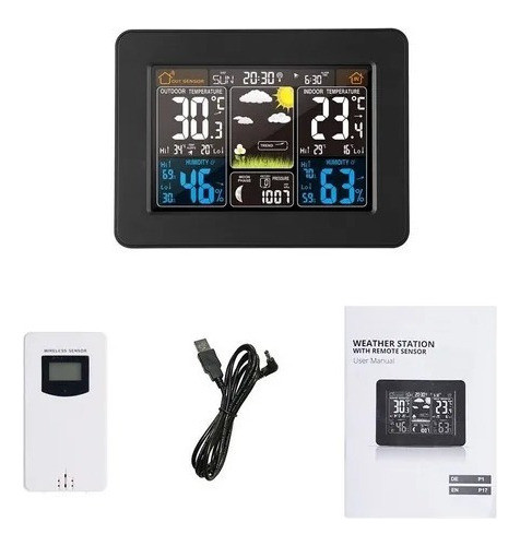 Estação Meteorológica Relógio Termo Higrômetro 0