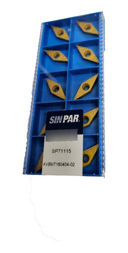 Caja De 10 Insertos Vbmt 160404 Para Aceros Marca Sin Par 0