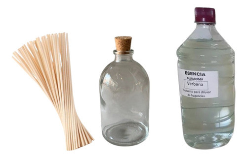 Combo Liquido Difusor + 60 Botellas Vial 100cc + Varillas 0