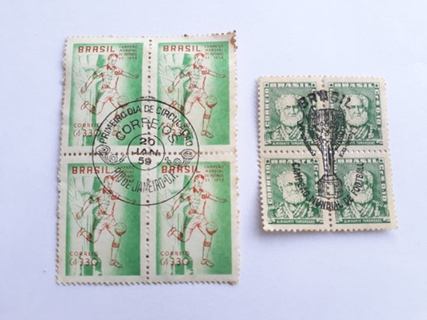 Selos Quadras Brasil Campeão Do Mundo Futebol 1958 0