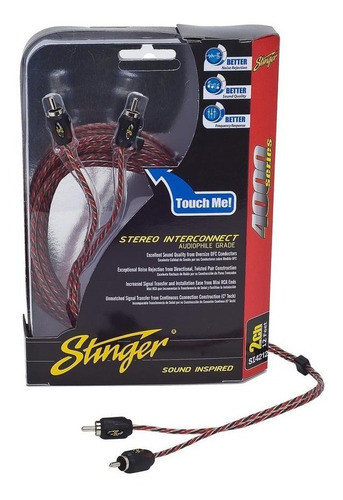 Cable Rca De 2 Canales De 2,8m Stinger Si429 Sonocar 0