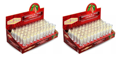 Manteiga De Cacau Com Própolis Flora Nectar 50 Un. Kit 2 Cxs 0