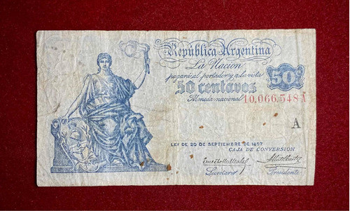 Billete 50 Centavos Caja De Conversión 1924 Bottero 1527 0