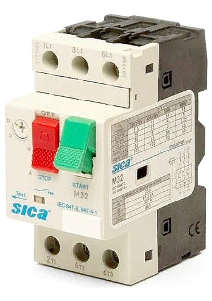 Guardamotor Protector M32 Trifasico Reg 6 A 10 Amp Sica 0