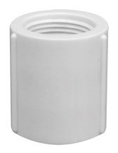 Luva Com Rosca De 3/4 Branca Krona - Kit C/25 0
