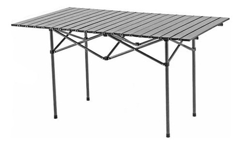 Mesa Para Jardín Rectangular De Aluminio Pintado Plegable, P 0