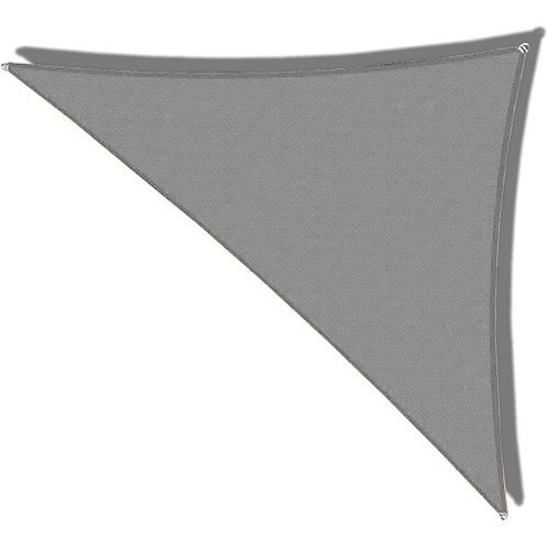 Media Sombra Toldo Vela Triangular Gris 98% 2.5mx3.5mx3.9m 0