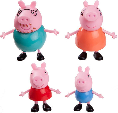 Muñecos Peppa Pig Family 4 Pack 0