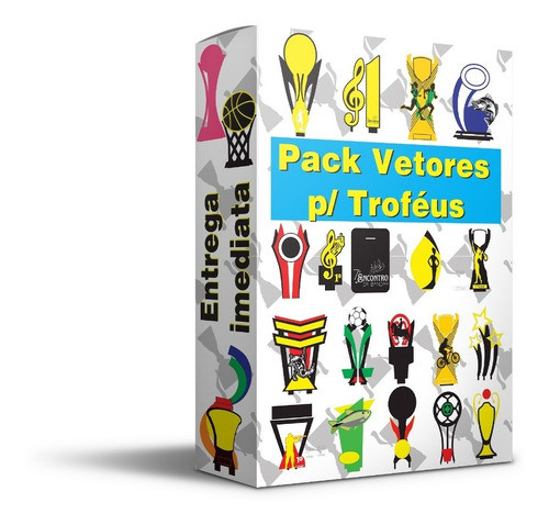 Pack Digital Troféus Editáveis Para Corte 0