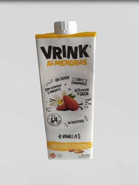 Pack 12 Leche De Almendras Vrink Vainilla 1 Lts 0