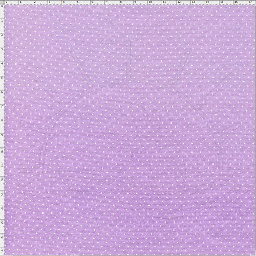 Tecido Estampado Para Patchwork - Composê Poá Lilás Cor 1597 0