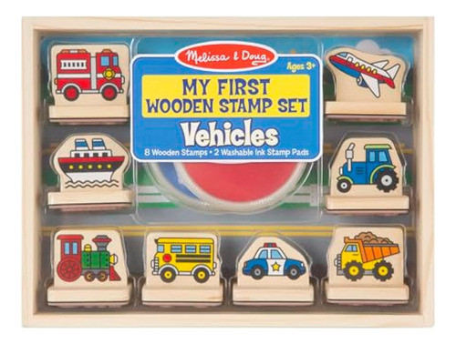 Mi Primer Juego De Sellos De Madera  vehículos. 0