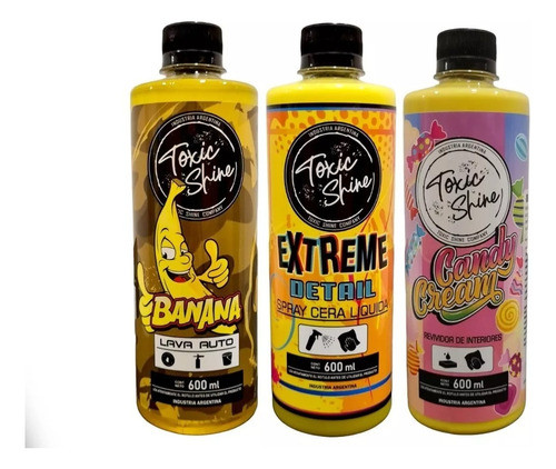 Combo Amarillo De Toxic Con Shampoo + Interior + Cera Rápida 0