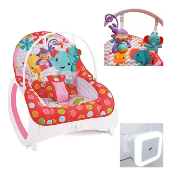 Kit Cadeira De Balanço Descanso Musical Com Luminária Baby 0 Kit Cadeira De Balanço Descanso Musical Com Luminária Baby 0