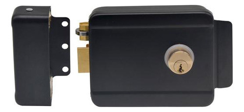 Fechadura Elétrica Preta 12v Sobrepor Proeletronic 0