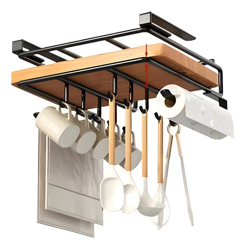 Colgante Para Aereo Cocina 10 Ganchos 25x26cm Metal Circuit 0