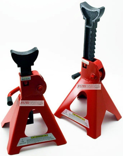 Caballete Par 2 Toneladas Reforzado 2000kg Traba Automatica 0