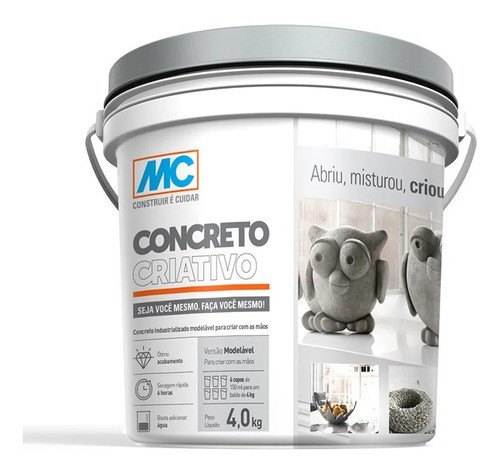 Concreto Criativo Mc - Versão Modelável 4kg 0