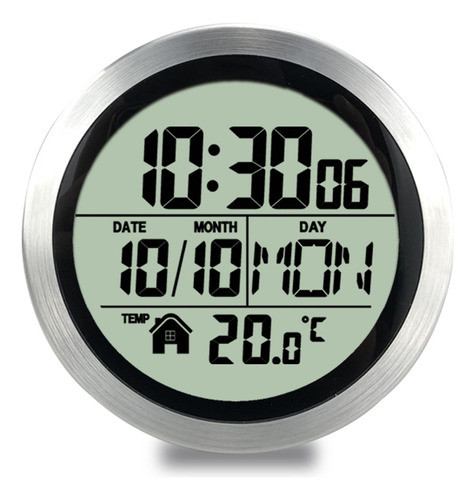Relógio De Parede Impermeável Kitchen Bathroom Lcd Temp. 0